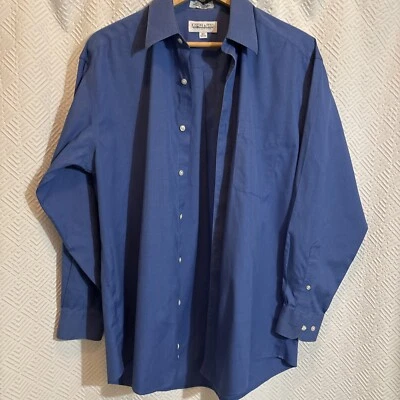 Camisa de vestir Joseph & Feiss sin hierro puño francés algodón 15 1/2 32/33. Foto 1 de 4