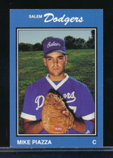 1989 Salem Dodgers Mike Piazza #25 xrc rookie exmt or better great card