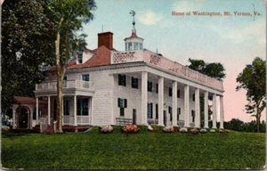 Casa de Washington Mt. Postal de Vernon, Virginia VA sin usar - Imagen 1 de 2