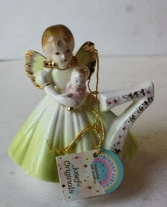 Figura Josef Originals 7 Años Cumpleaños Ángel Niña Cerámica Bebé Muñeca Taiwán - Imagen 1 de 1