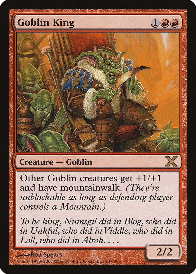 MTG Goblin King  - 10th Edition #207 - Image 1 of 1