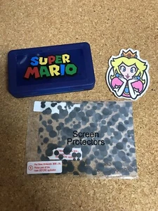 Mario Game Case, Screen Protector And Princess Peach Screen Wipe For Nintendo DS - Picture 1 of 3