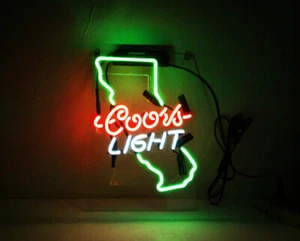New Coors Light California Acrylic Neon Sign 14" Bedroom Gift Light Lamp Decor - Picture 1 of 1