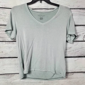 American Eagle T-Shirt weich & sexy XS mintgrün SS V-Ausschnitt - Bild 1 von 7