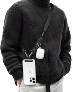 Universal Cross Body Nylon Patch Phone Strap Mobile Phone Lanyard Adjustable UK - Picture 1 of 27