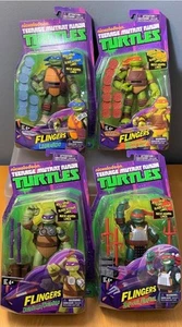 Teenage Mutant Ninja Turtles TMNT Flingers Michelangelo Action Figures Set x4 - Picture 1 of 2