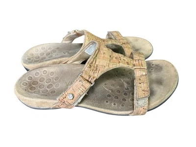 SANDALIAS PARA CAMINAR VIONIC ORTHAHEEL TODO DORADO CORCHO DESLIZABLES CONFORT 7 Foto 1 de 4