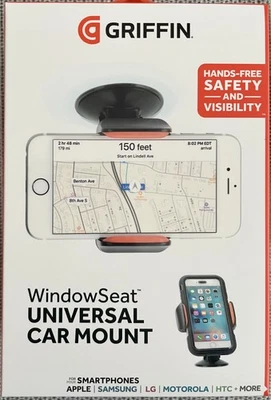 Window Mount Universal for Smartphones  Black  Swivel by Griffin - Image 1 of 3