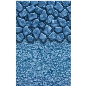 ABOVE GROUND 12 x 21 x 52 UNIBEAD POOL LINER - Boulder Swirl Design - Picture 1 of 1