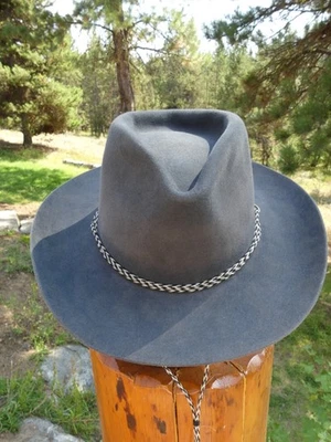 Jackson Hole Custom Hat Company, aço azul 5X, tamanho 6 7/8 (21,5") - Imagem 1 de 4