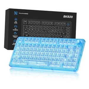 Transparent Mechanical Keyboard, RGB Backlit Wireless Creamy Gaming Keyboards, - Picture 1 of 8