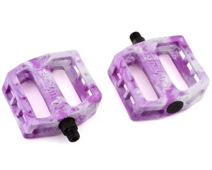 Demolition BMX Trooper Pedals - 9/16" - Purple / White Marble - Picture 1 of 1