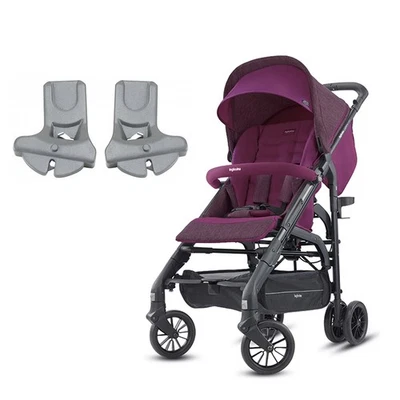 Inglesina Zippy света прогулочная коляска и автомобильное сиденье адаптер малиновый фиолетовый - новый в коробке - Изображение 1 из 3
