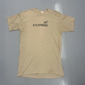 Camiseta De Colección Años 70 E-Z Strider Bronceado Caballo Gráfico Años 70 Verdadera De Colección - Imagen 1 de 5