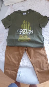 Scotch & Soda Chino Hose Cognac Gr.140 + T-Shirt Scotch & Soda Gr. 140 - Bild 1 von 11