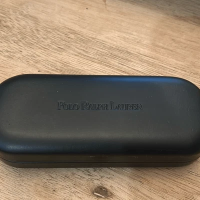 Polo Ralph Lauren eyeglasses/sunglass case clam shell black hard case - Image 1 of 4
