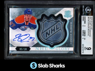 The Cup Connor MCDAVID NHL 2015 Glory Shield novato automático radiocontrol/10 BGS 9 automático 10 Foto 1 de 4