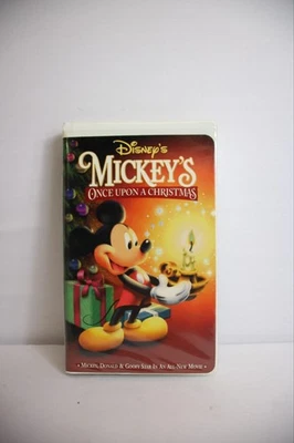 Walt Disney - Mickey's Once Upon A Christmas clamshell VHS Mickey Mouse classic - Image 1 of 3