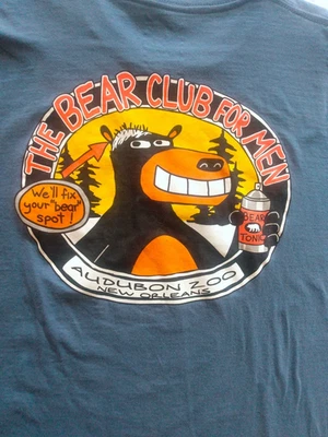 The Bear Club For Men Gay Interest Audubon Zoo New Orleans T Shirt XL - Image 1 of 4