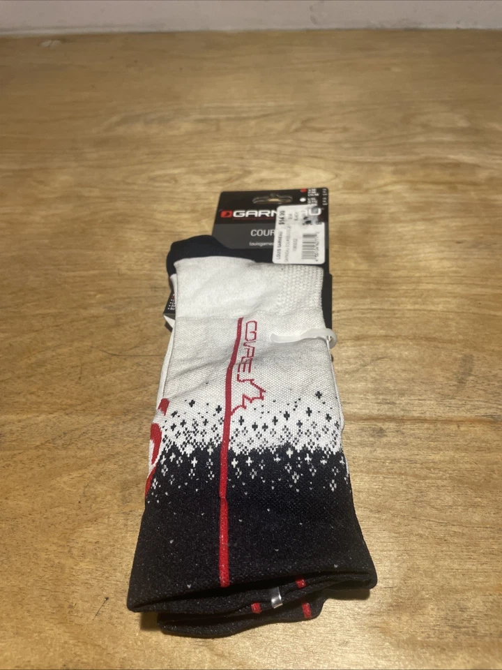 Calcetines de ciclismo Louis Garneau Course blancos/negros talla S/M Foto 1 de 2