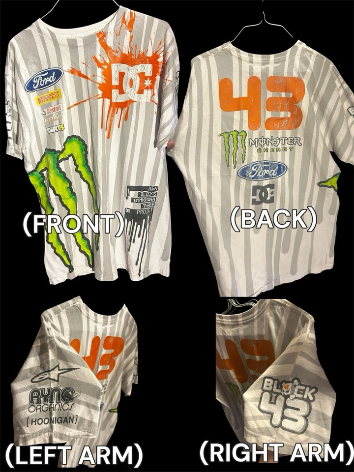 Vintage Ken Block Race Dc shoes Monster Energy Alpinestars Shirt - Image 1 of 1