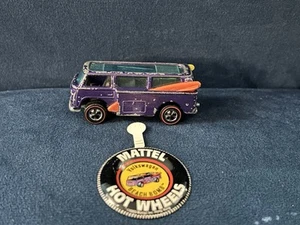 Hot Wheels Redlines 1969 Beachbomb Purple With Button - Picture 1 of 6