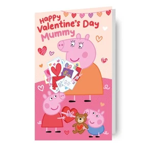 Valentine's Day Card Mummy Peppa Pig Cute - Picture 1 of 3