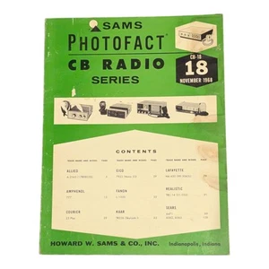 SAMS PHOTOFACT CB RADIO SERIES VOLUME 18 November 1968 CB-18 - Zdjęcie 1 z 2