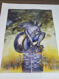 Vintage Godzilla 1998 künstlerisches Werbefilmplakat 21" x 16" - Bild 1 von 8