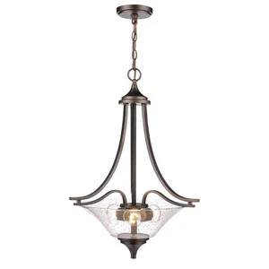 Natalie 3-Light Pendant in Rubbed Bronze - Picture 1 of 1