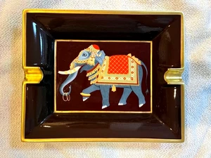 Cenicero Hermes Paris Elefante Plato Porcelana Bandeja Cigarro Sin Caja USADO - Imagen 1 de 4