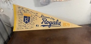 1979 Vintage MLB Kansas City Royals Pennant Full Size  - Picture 1 of 9