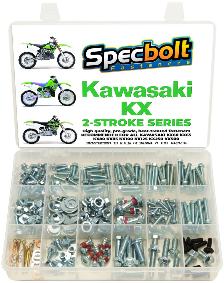 Kit de pernos Kawasaki KX OE Match KX60 KX65 KX80 KX85 KX100 KX125 KX250 KX500 Foto 1 de 1