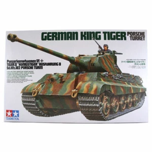 TAMIYA 35169 King Tiger Tank Porsche Turret 1:35 Military Model Kit - Picture 1 of 3