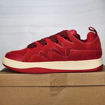 RARE! Size 11 - Steve Madden Roaring Skate Sneaker - RED Suede - Womens - Image 1 of 4