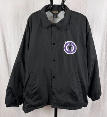 COAL CHAMBER 风衣夹克 Nu Alt 金属乐队成人男式 XL 黑色罕见全新无标签 — 第 1/4 张图片