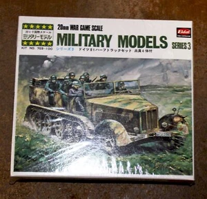 Modelos militares vintage Eidai 20 mm escala de juego de guerra alemán 8 toneladas media pista Segunda Guerra Mundial - Imagen 1 de 2