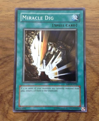 Yugioh card - Miracle Dig - DB2- EN032. Free UK Postage - Image 1 of 3