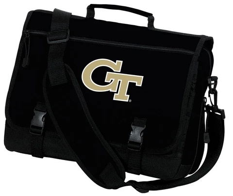 Georgia Tech Laptop Bag GT Yellow Jackets Computer Bag NCAA MESSENGER BAGS Cover