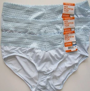 Warners No Muffin Top Hipster Pantie 3 Pack Style 5609J Size 2XL 9 NWT - Picture 1 of 5