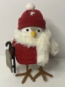 Featherly Friends NIPPY 2021 Weihnachtsvogel Figur mit Schlitten Zielscheibe Wondershop - Bild 1 von 10