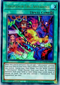 Libromancer First Appearance : BACH-EN090 : Ultra Rare : 1st Edition : YuGiOh - Picture 1 of 2