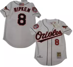 Neu 2001 Cal Ripken Jr. #8 Orioles Herren Mitchell & Ness AUTHENTISCH Trikot $ 275 - Bild 1 von 13