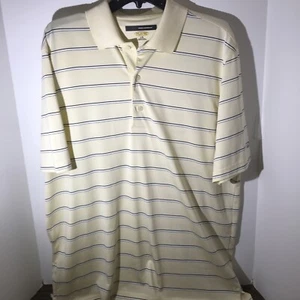Greg Norman Polo Shirt Mens Large Golf Play Dry Shark Logo Polyester Dri-Fit L - Picture 1 of 4