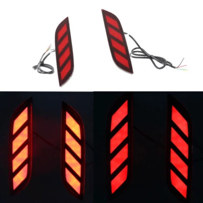 Luz de parachoques trasera LED para Honda City 2020-22 luces traseras lámpara de freno de funcionamiento Foto 1 de 4