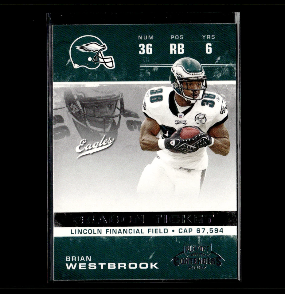 2007 Playoff Contenders - Brian Westbrook #75 - Image 1 of 2