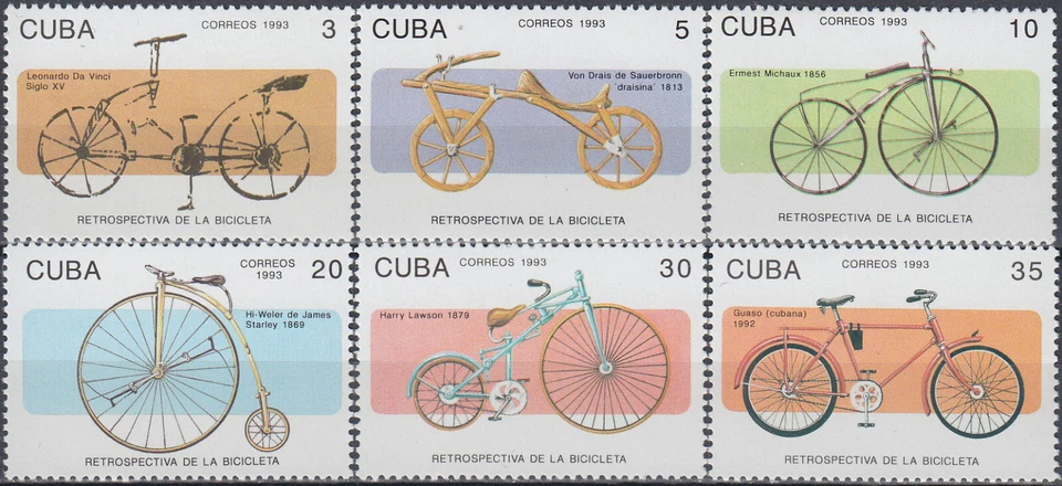 X Historia de la Bicicleta 1993 MNH-4,70 euros Foto 1 de 1