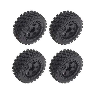 Mounted Tires / Wheels (4) Arrma Typhon Grom Black - Photo 1 sur 2