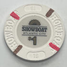 Showboat Casino jeton 1 $ - Atlantic City New Jersey - sauvegarde de moule maison 1987