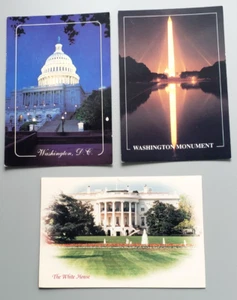 VINTAGE Postcards-Washingtion D.C. The White House, Capital, Monument-Glorious - Picture 1 of 2